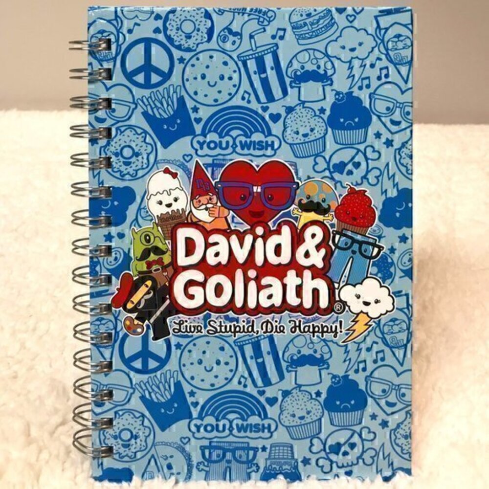 ☀️2/$14☀️David & Goliath Spiral Bound Lined Journal